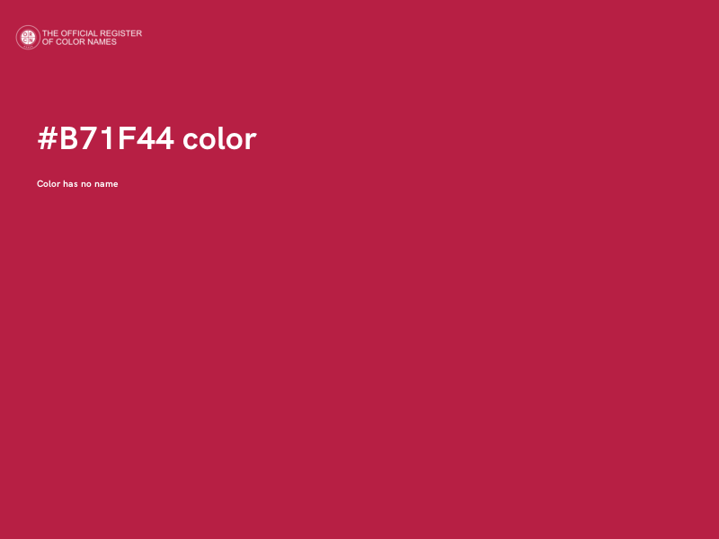 #B71F44 color image