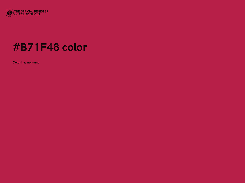 #B71F48 color image