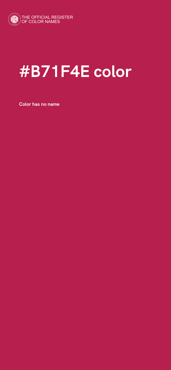 #B71F4E color image
