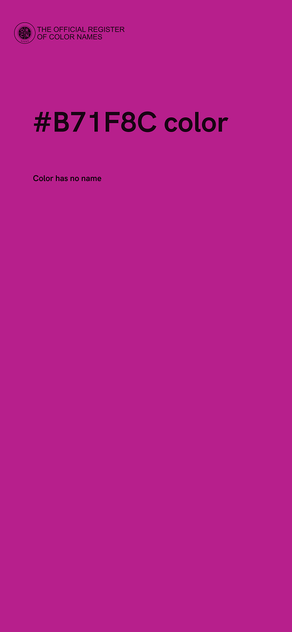 #B71F8C color image