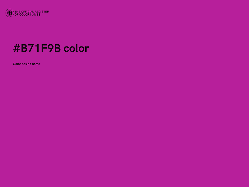 #B71F9B color image