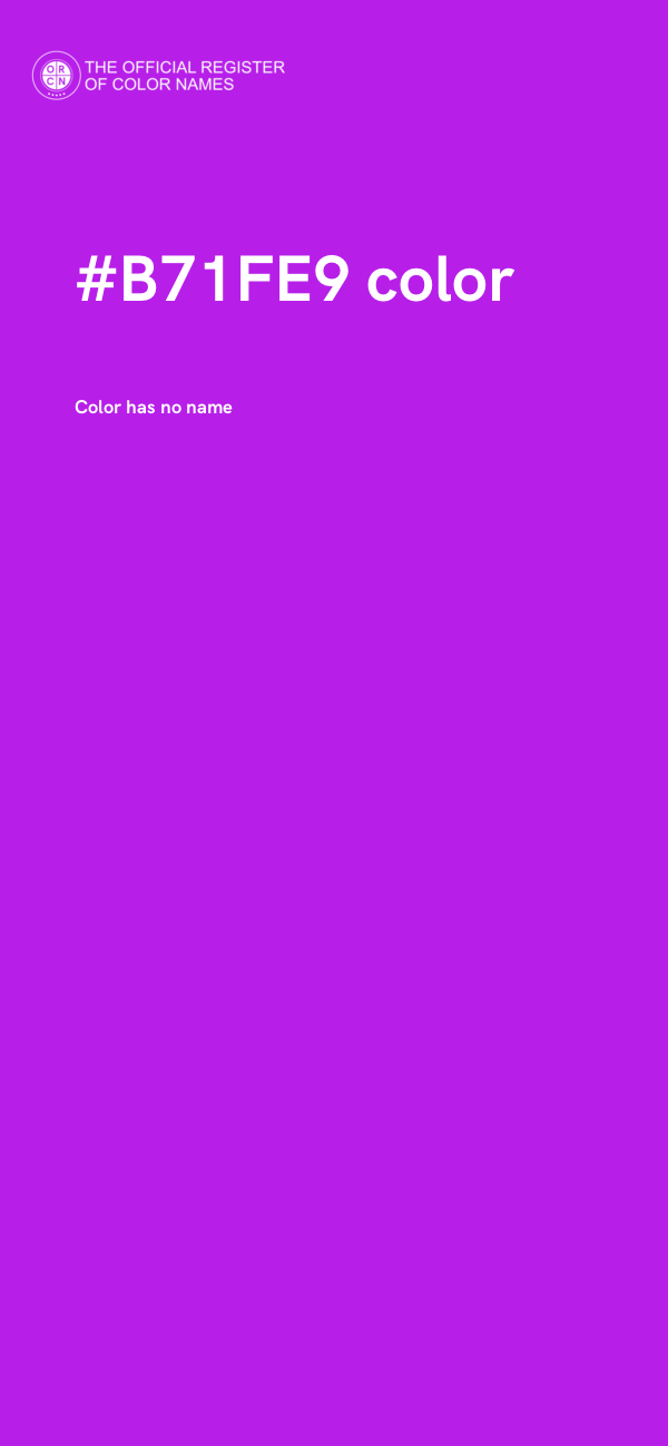 #B71FE9 color image