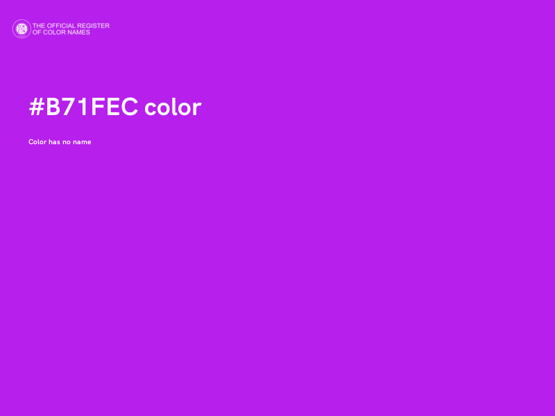 #B71FEC color image