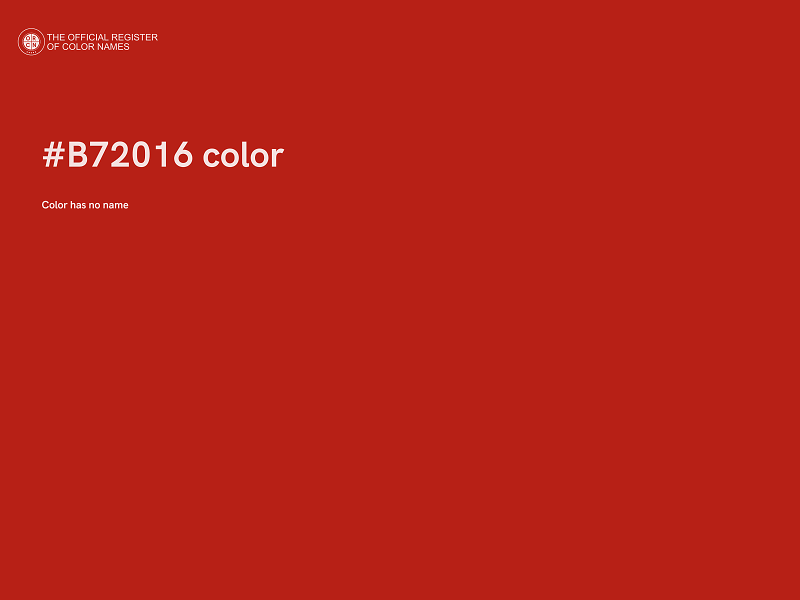 #B72016 color image
