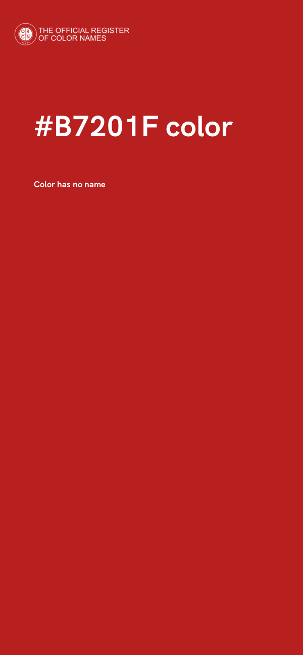 #B7201F color image