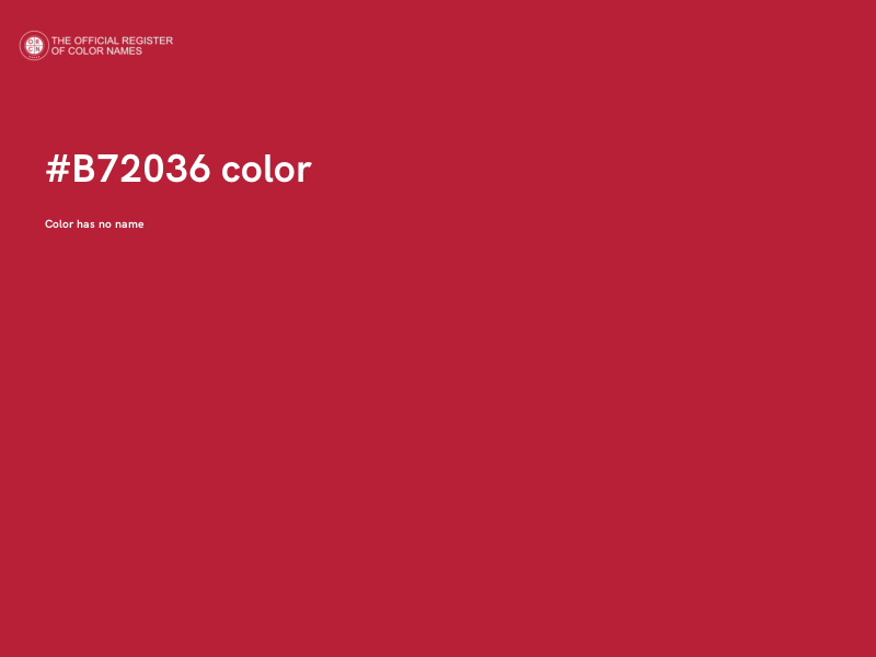 #B72036 color image