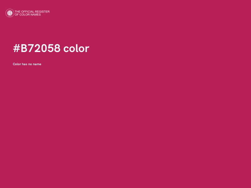 #B72058 color image