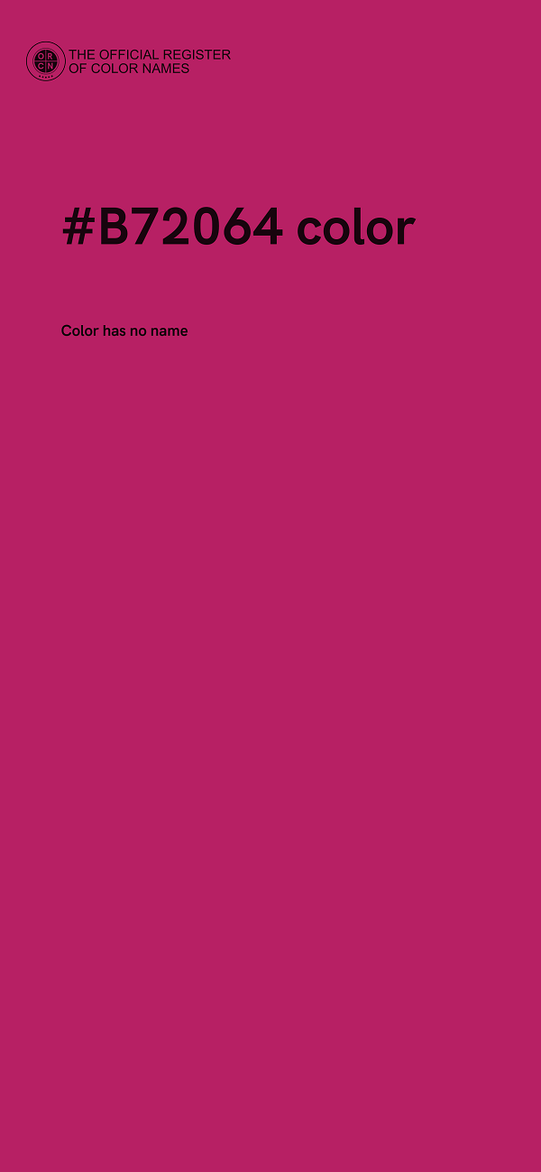 #B72064 color image