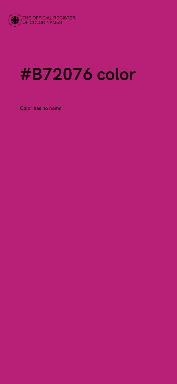 #B72076 color image