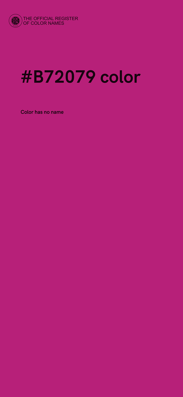 #B72079 color image