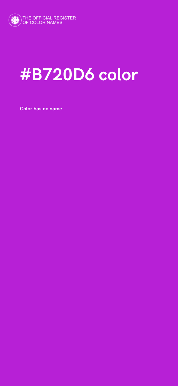 #B720D6 color image
