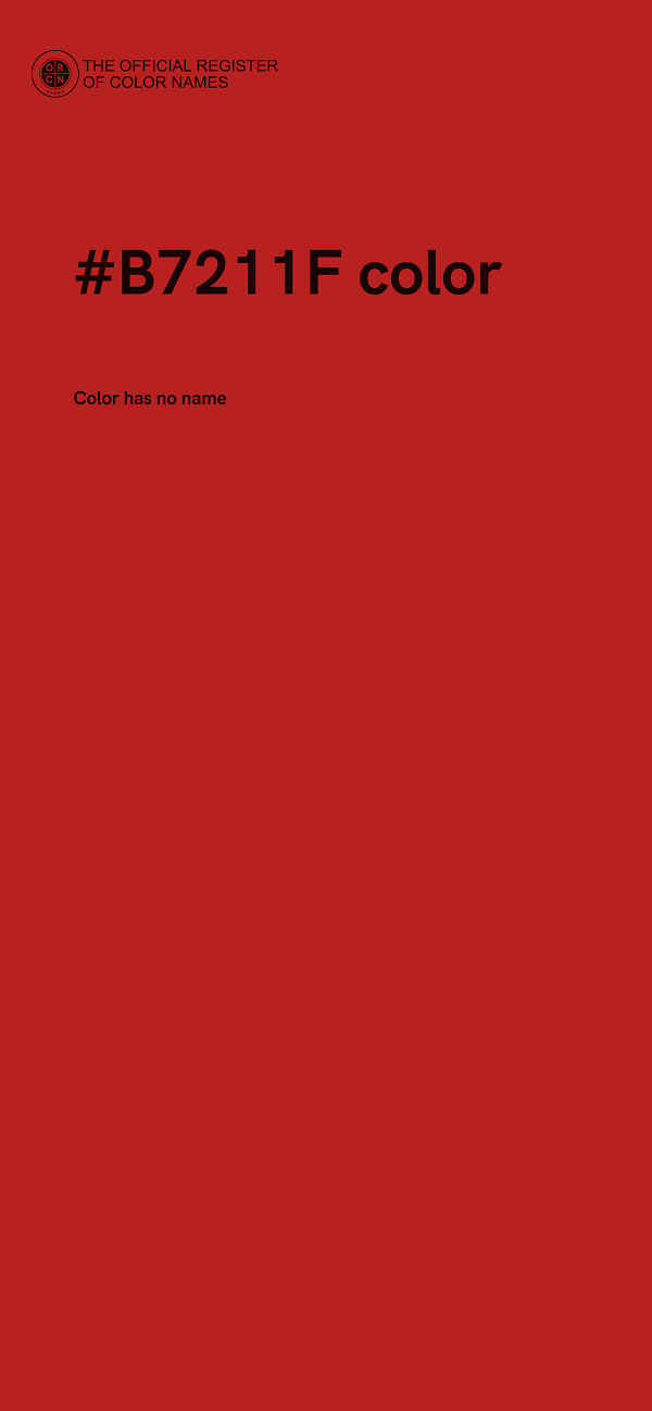 #B7211F color image
