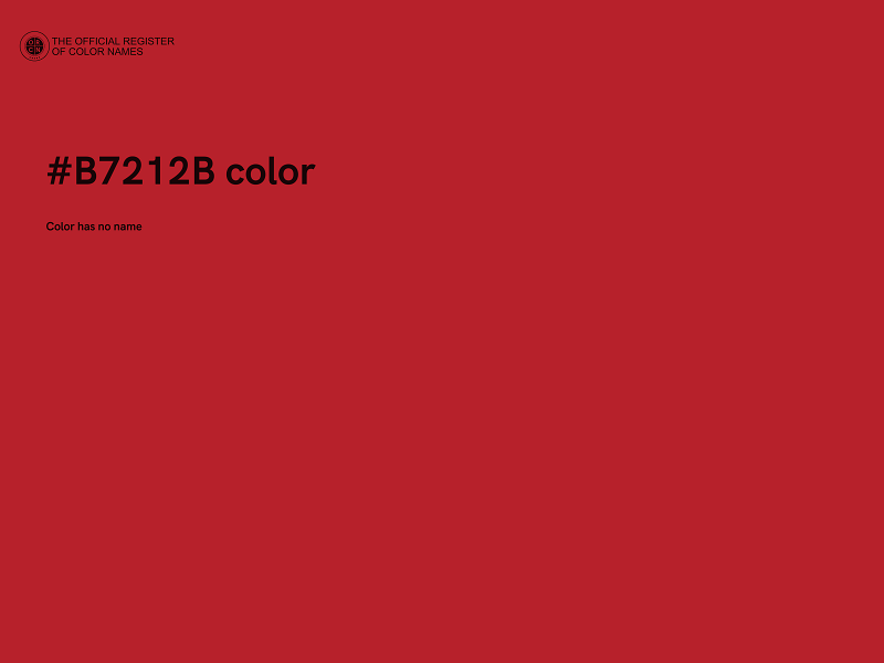 #B7212B color image