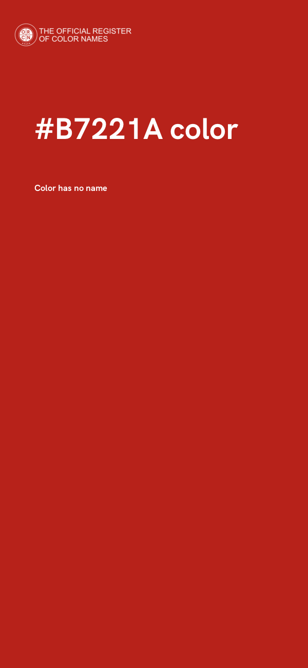 #B7221A color image