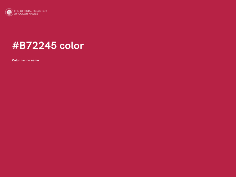 #B72245 color image