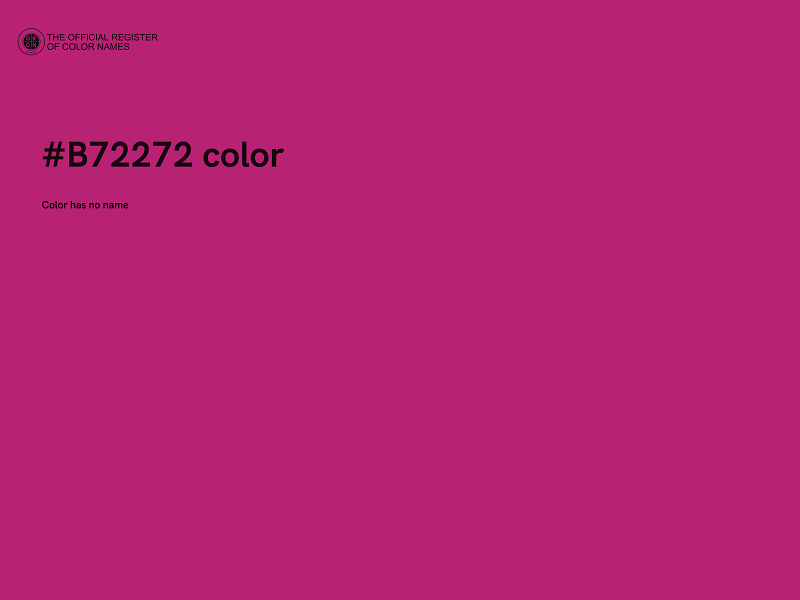 #B72272 color image