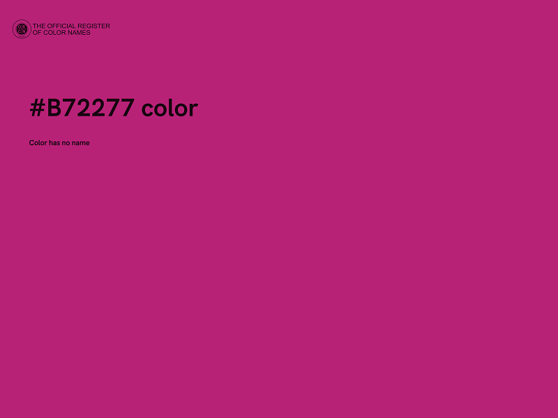 #B72277 color image