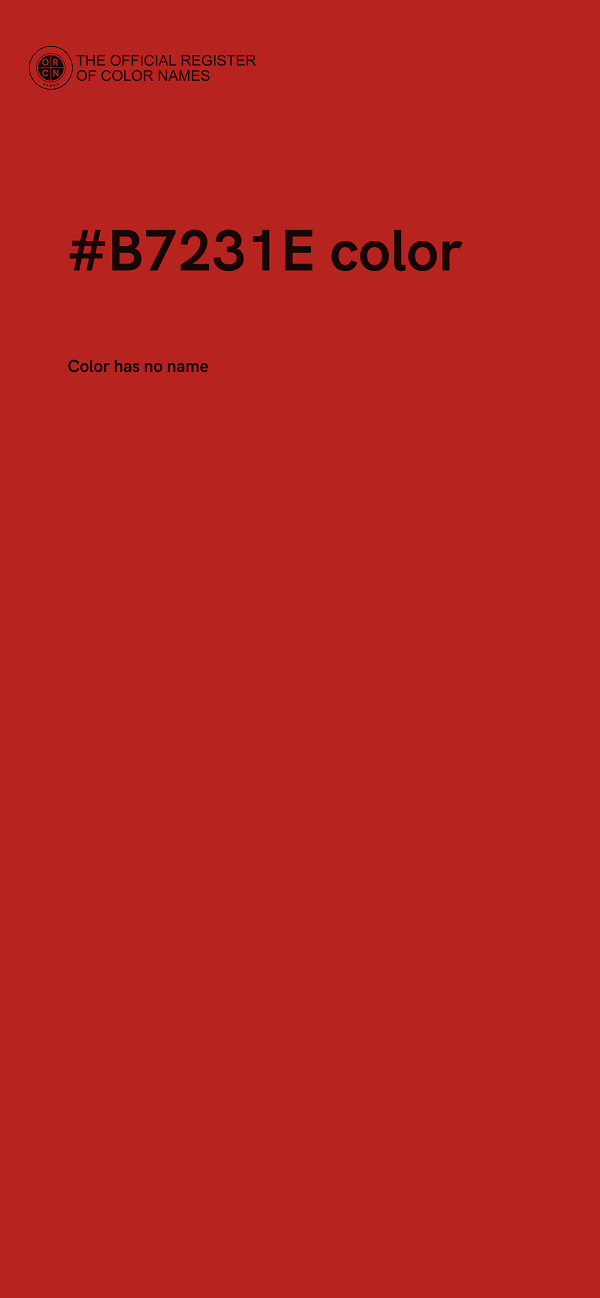 #B7231E color image