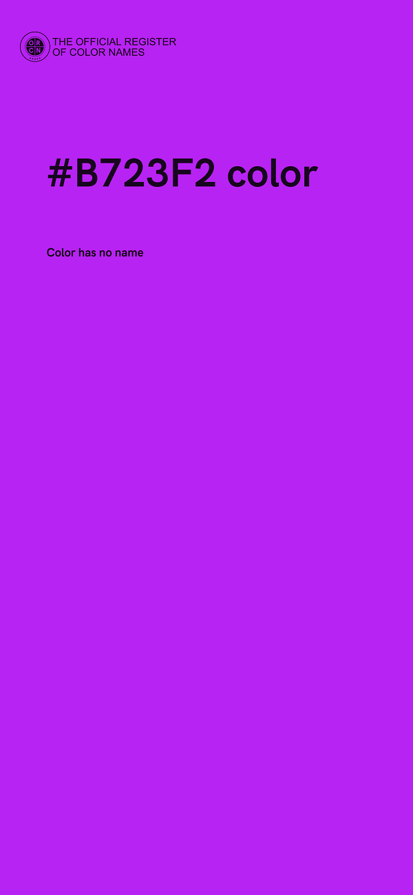 #B723F2 color image