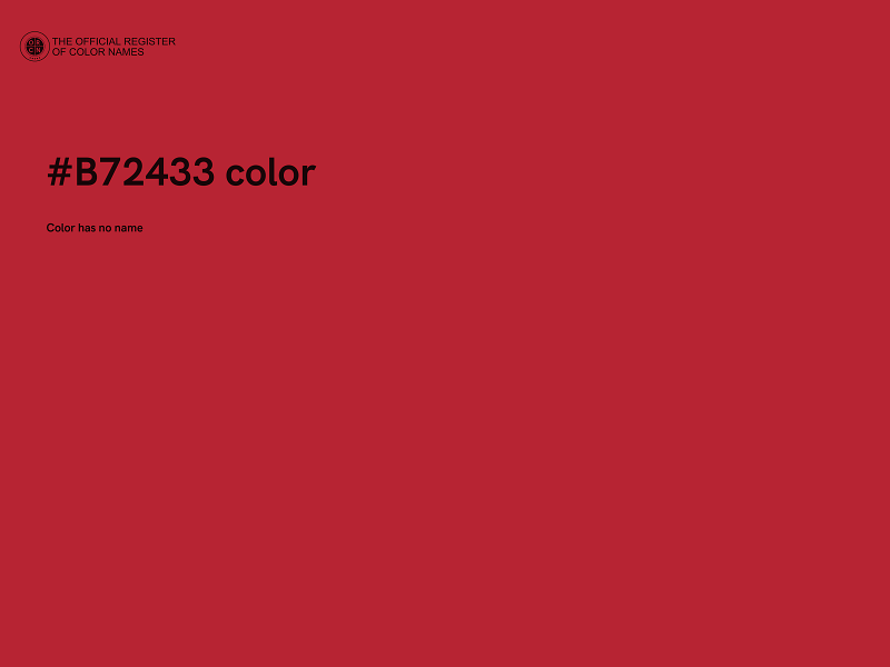 #B72433 color image