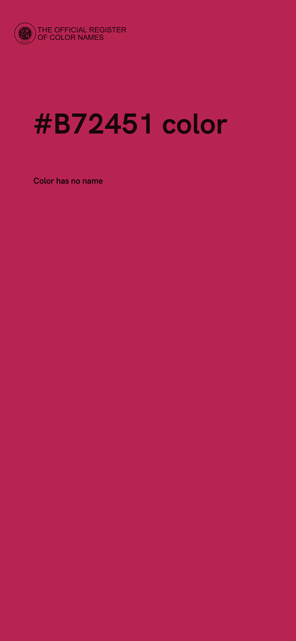 #B72451 color image