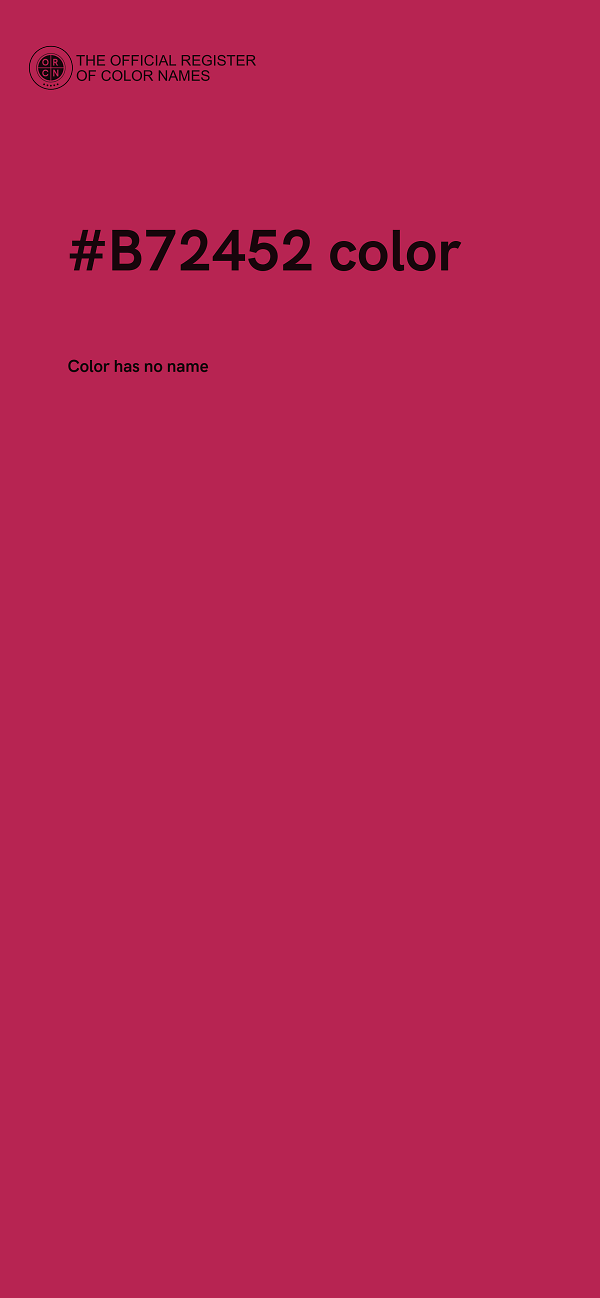 #B72452 color image