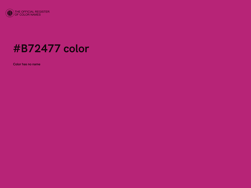 #B72477 color image
