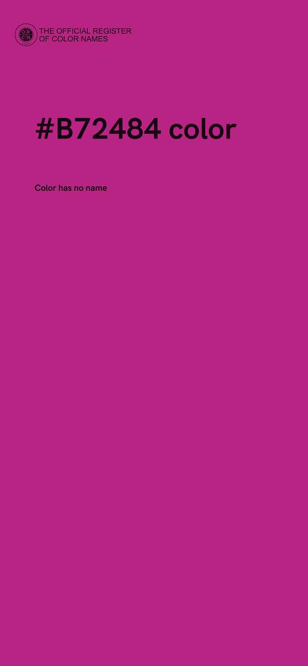 #B72484 color image