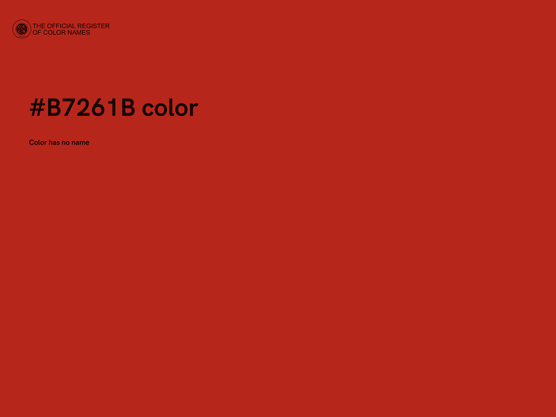 #B7261B color image