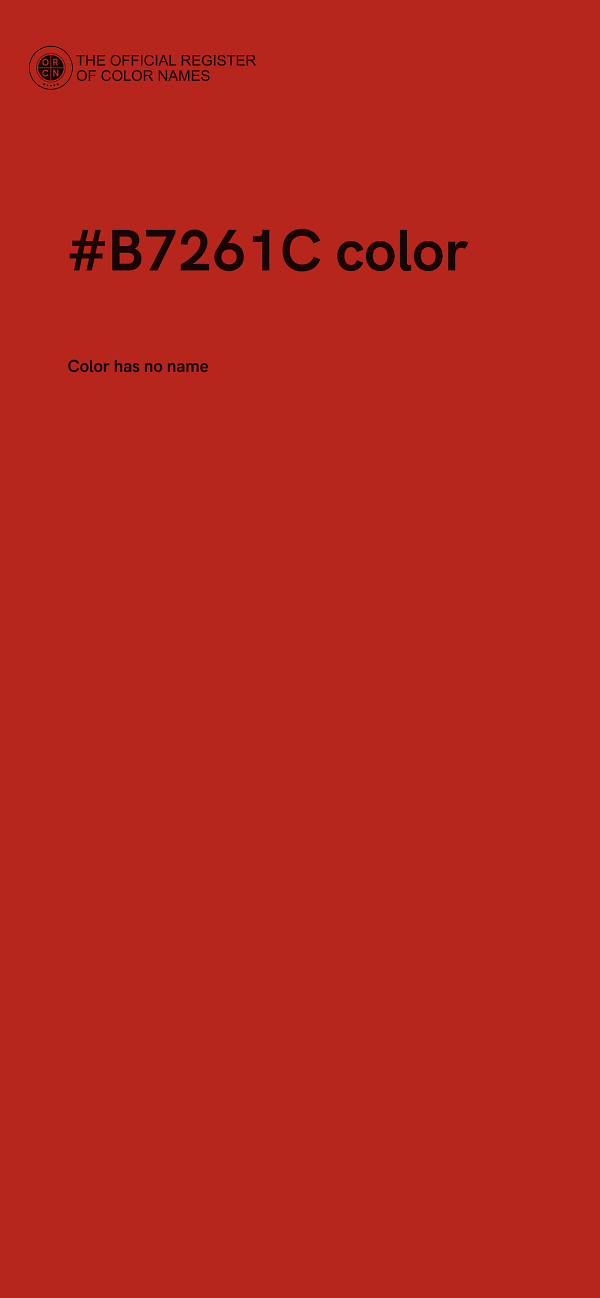#B7261C color image