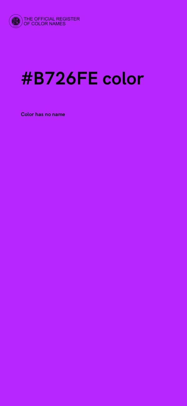 #B726FE color image