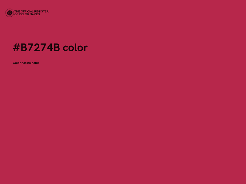 #B7274B color image