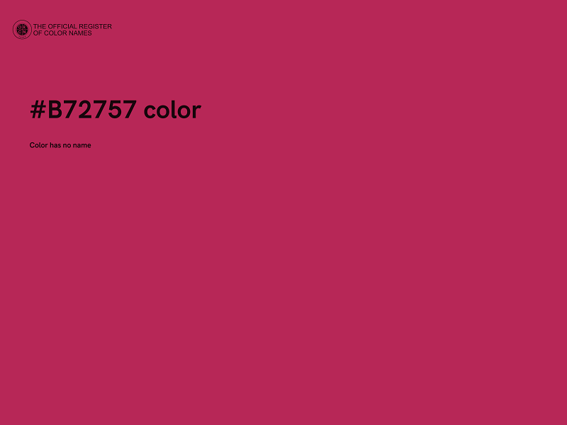 #B72757 color image