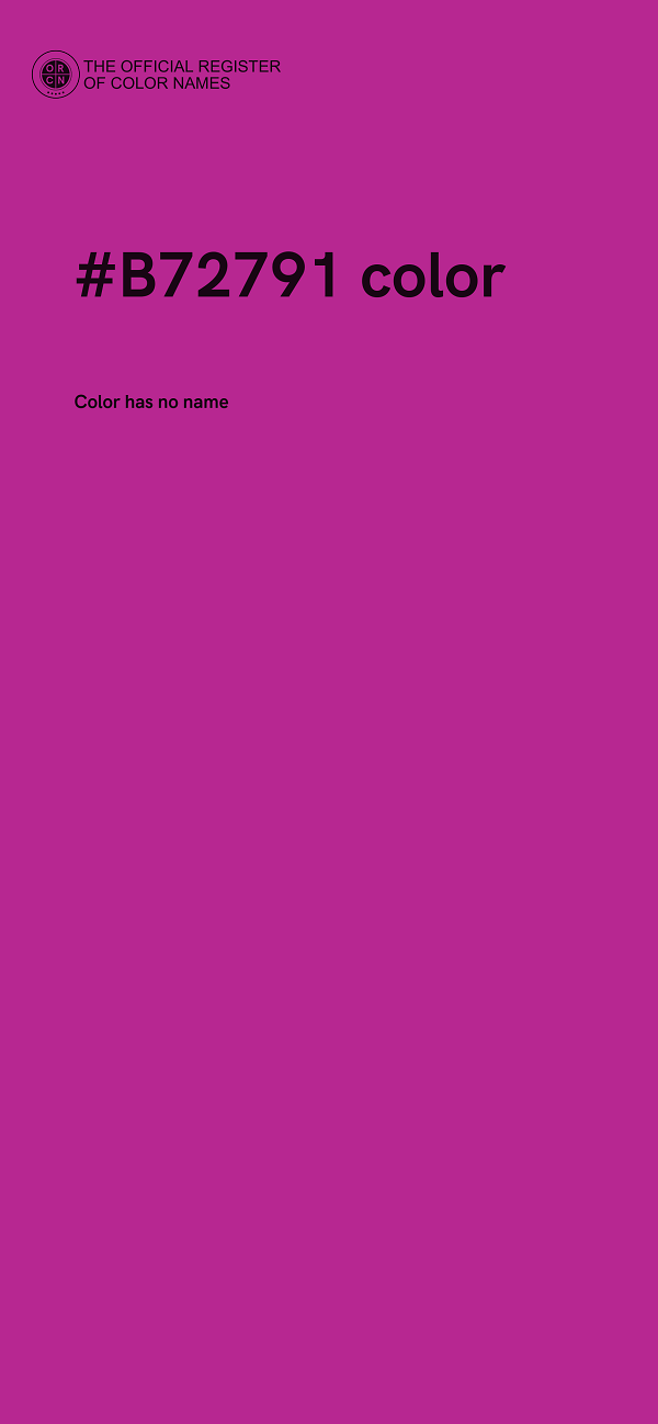 #B72791 color image