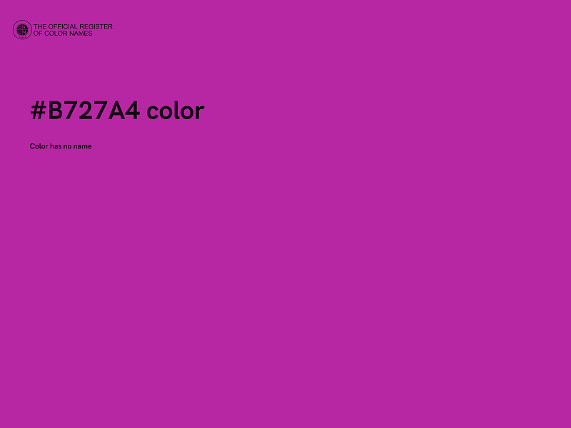#B727A4 color image