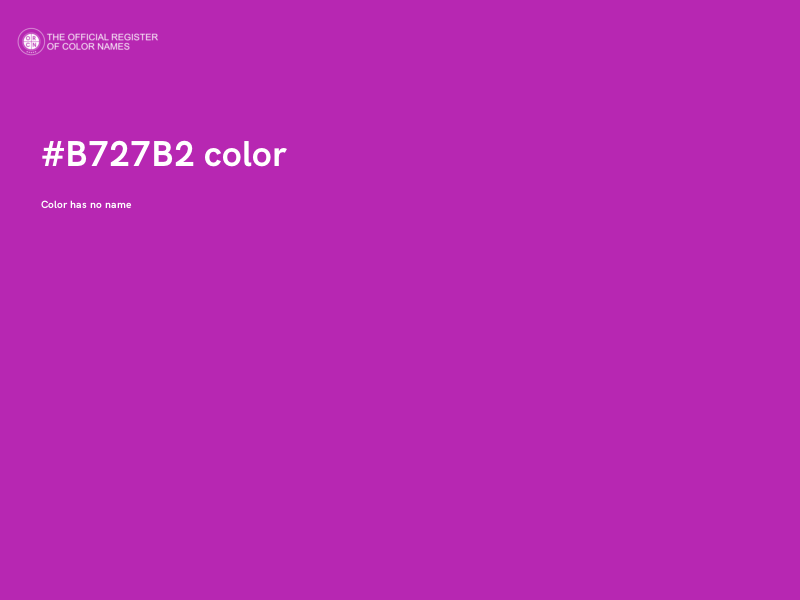 #B727B2 color image