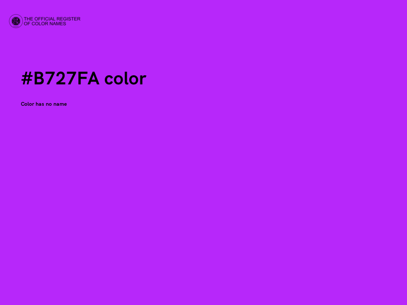 #B727FA color image