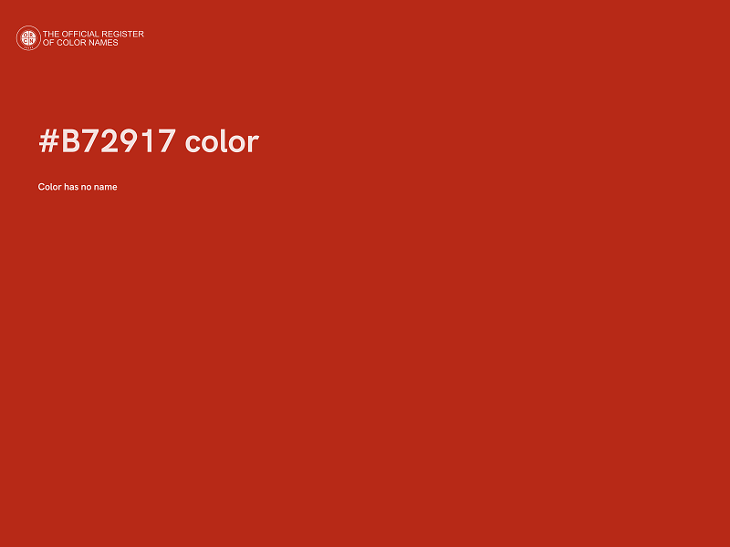 #B72917 color image