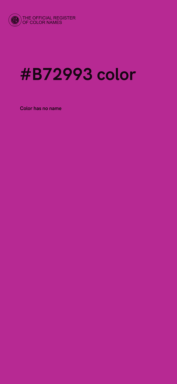 #B72993 color image