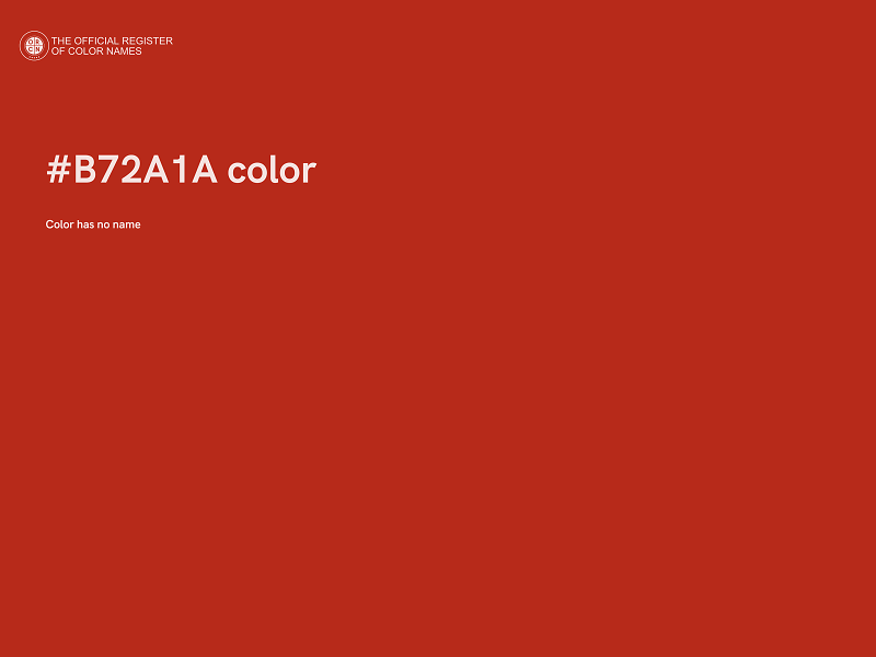 #B72A1A color image