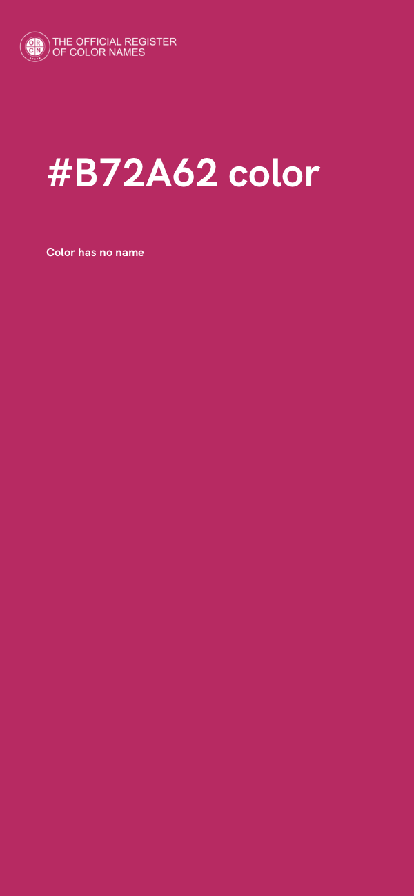 #B72A62 color image
