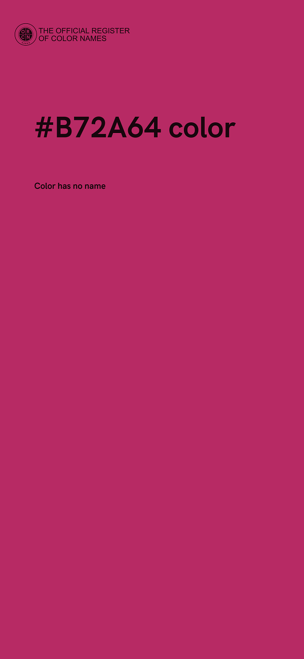 #B72A64 color image