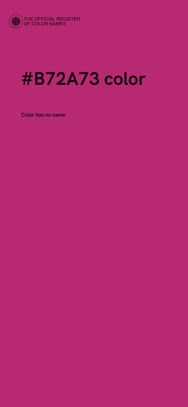 #B72A73 color image