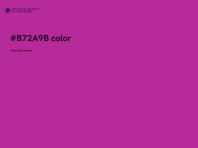 #B72A9B color image