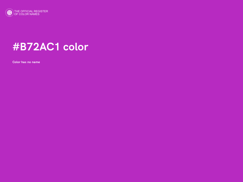 #B72AC1 color image