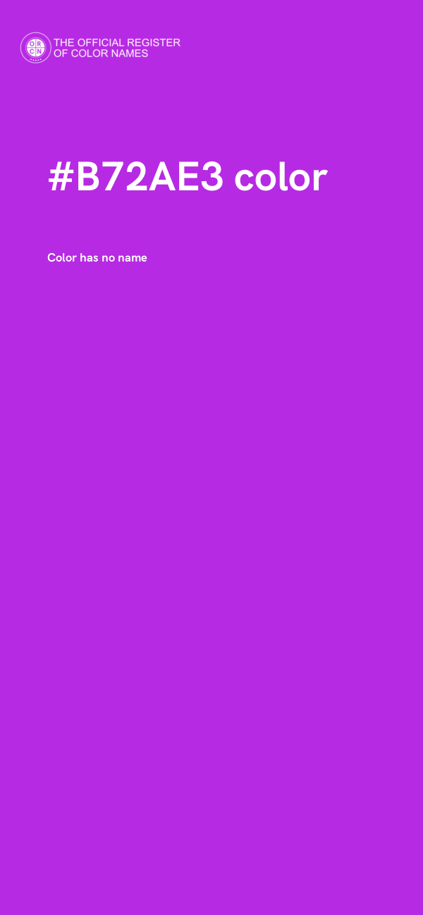 #B72AE3 color image