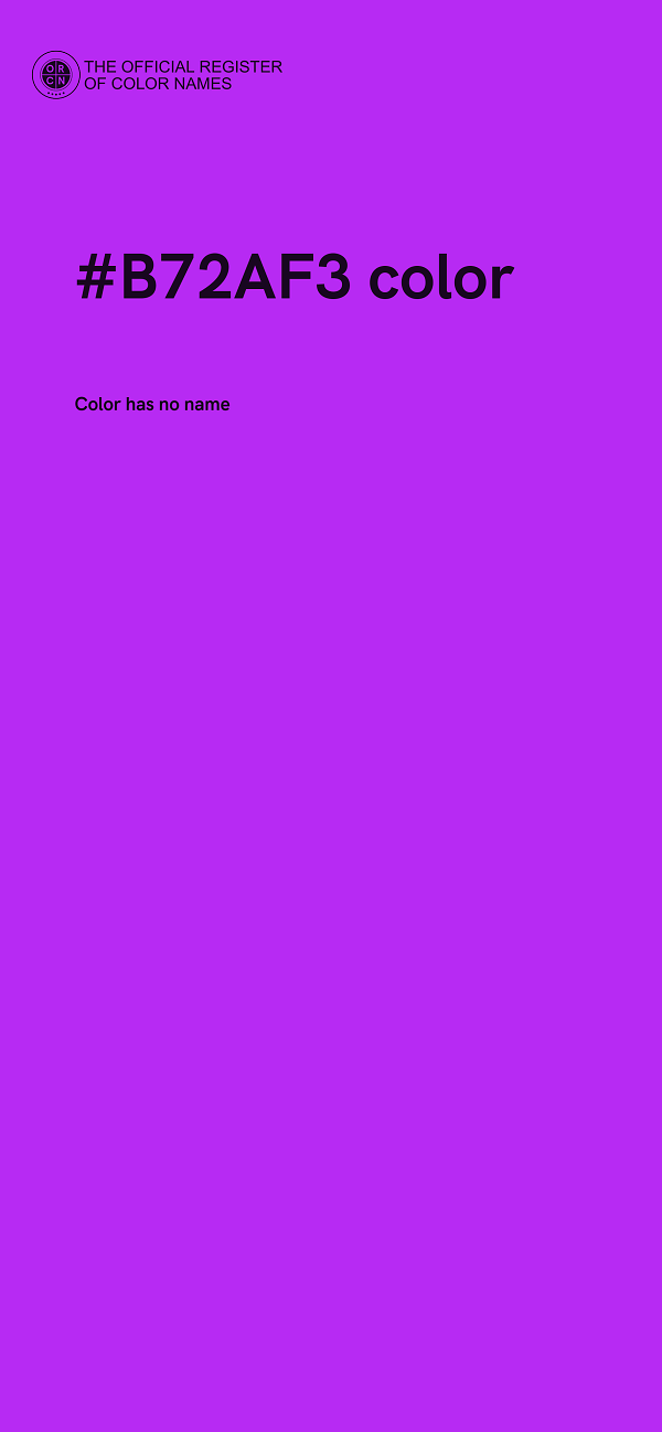 #B72AF3 color image