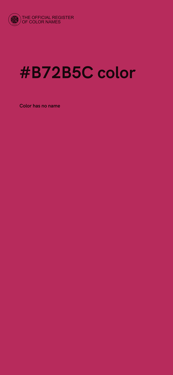 #B72B5C color image