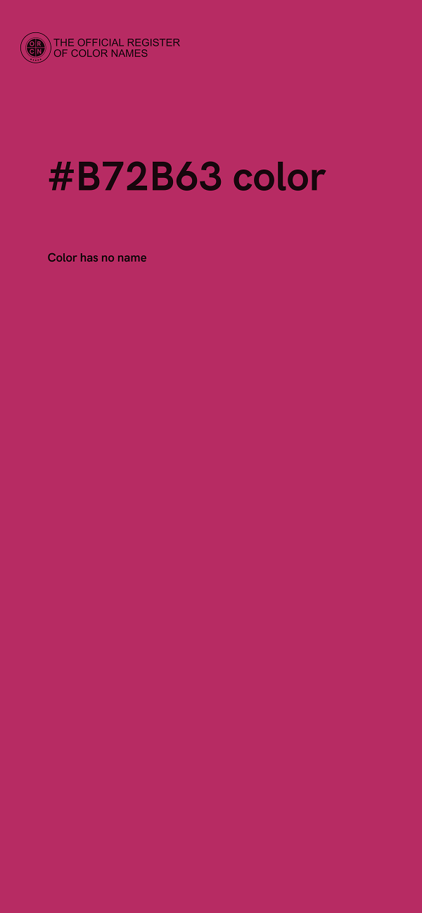 #B72B63 color image