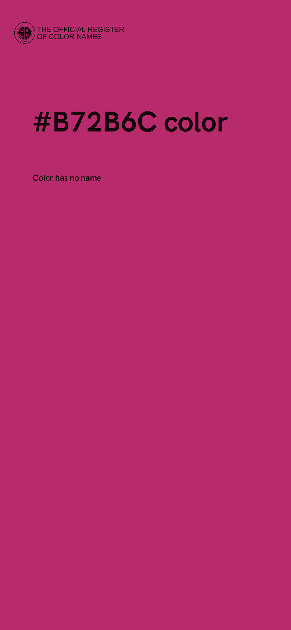 #B72B6C color image